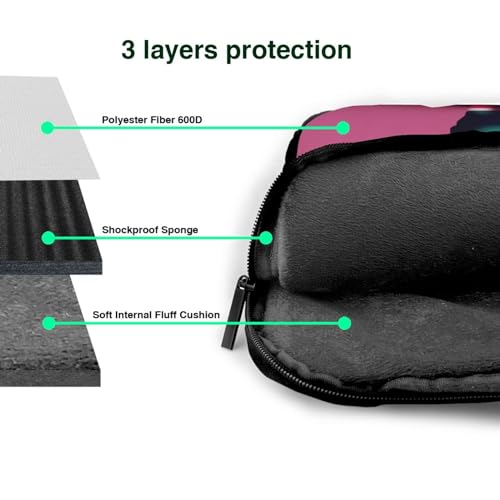 Maletín duradero para computadora portátil de 15.6 pulgadas negro 5