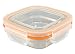Mighty Hippo Square Stainless Steel Snack Container - Leak Proof / Dishwasher Safe / Reusable / Food Safe / Lunch Box / Adult and Kid Friendly / Metal / BPA Free