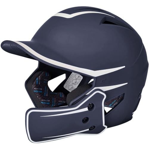 CHAMPRO HX Legend Plus Performance Baseball Batting Helmet with Removeable Jaw Guard in Two-Tone...