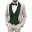 Beige and Dark Green