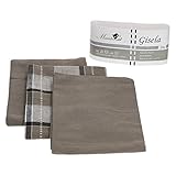 MASCHINEN-WASCHBAR bis 60°C - Geschirrhandtuch Trockner-geeignet u. Bügel-Wäsche bis 200°C möglich - trendiger Baumwollstoff - saugfähig robust strapazierfähig zum streifenfrei Trocknen & Putzen