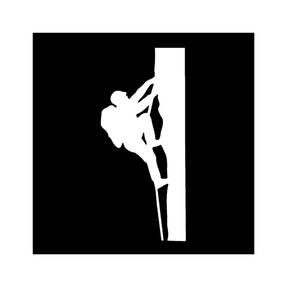 Climbing Car Sticker Vinyl Decal Car Auto Stickers for Bumper Rear Window(White)