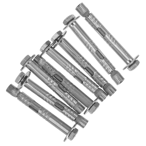 Hemobllo 8 Tasselli ad Espansione M6 X 60 MM in Acciaio Inox 304 Dado Esterno Bulloni di Ancoraggio per Montaggio a Parete in Calcestruzzo e Muratura Fissativi per Impieghi Gravosi e