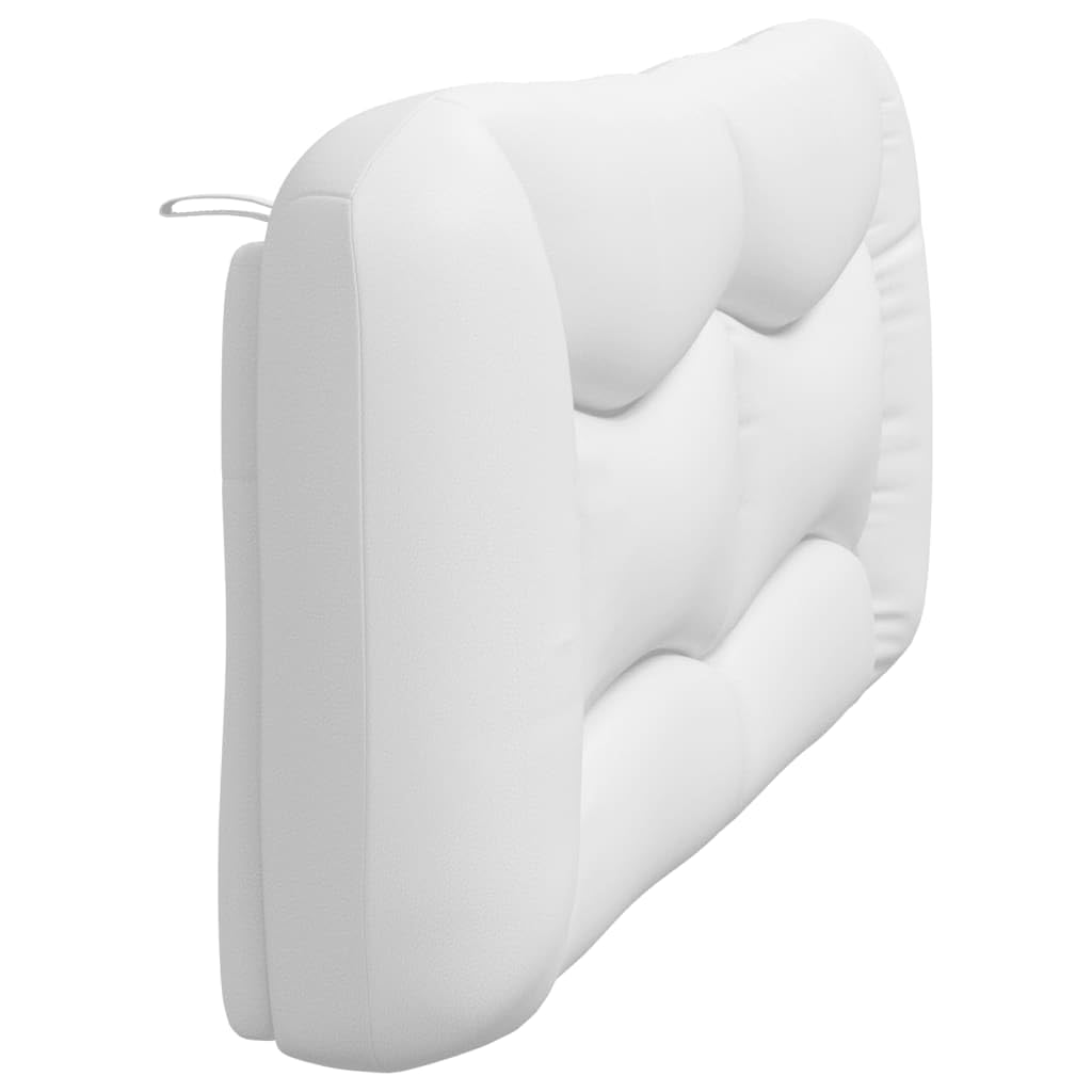 Coussin de tête de lit Blanc 180 cm Similicuir,Armoire De Tête De Lit,Tête De Lit pour Adulte,Meuble De Chambre À Coucher