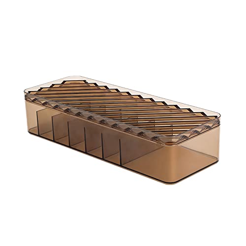 USB-Kabel-Organizer-Box, 7 Fächer, Kunststoff-Datenkabel-Management-Behälter, kompakte Kosmetik-Aufbewahrungsbox, Sortierer, elektronisches Zubehör, Organizer und Aufbewahrung (grün) Cover