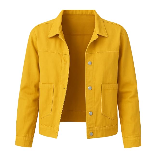 Classic- Oversized Button Up Denim Jacket- Soft Denim 3/4 Sleeve- Blue Denim Long Sleeve- Pink, Purple, White, Yellow