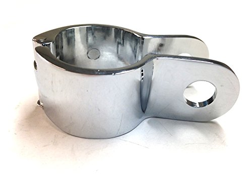 SMT-Chrome 1-Inch Engine Guard Longhorn Footpeg Clamps for Motorcycles