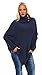 Produktbild Mississhop Poncho Strick Sweatshirt Pullover Umhang Überwurf 30-01 Nachtblau