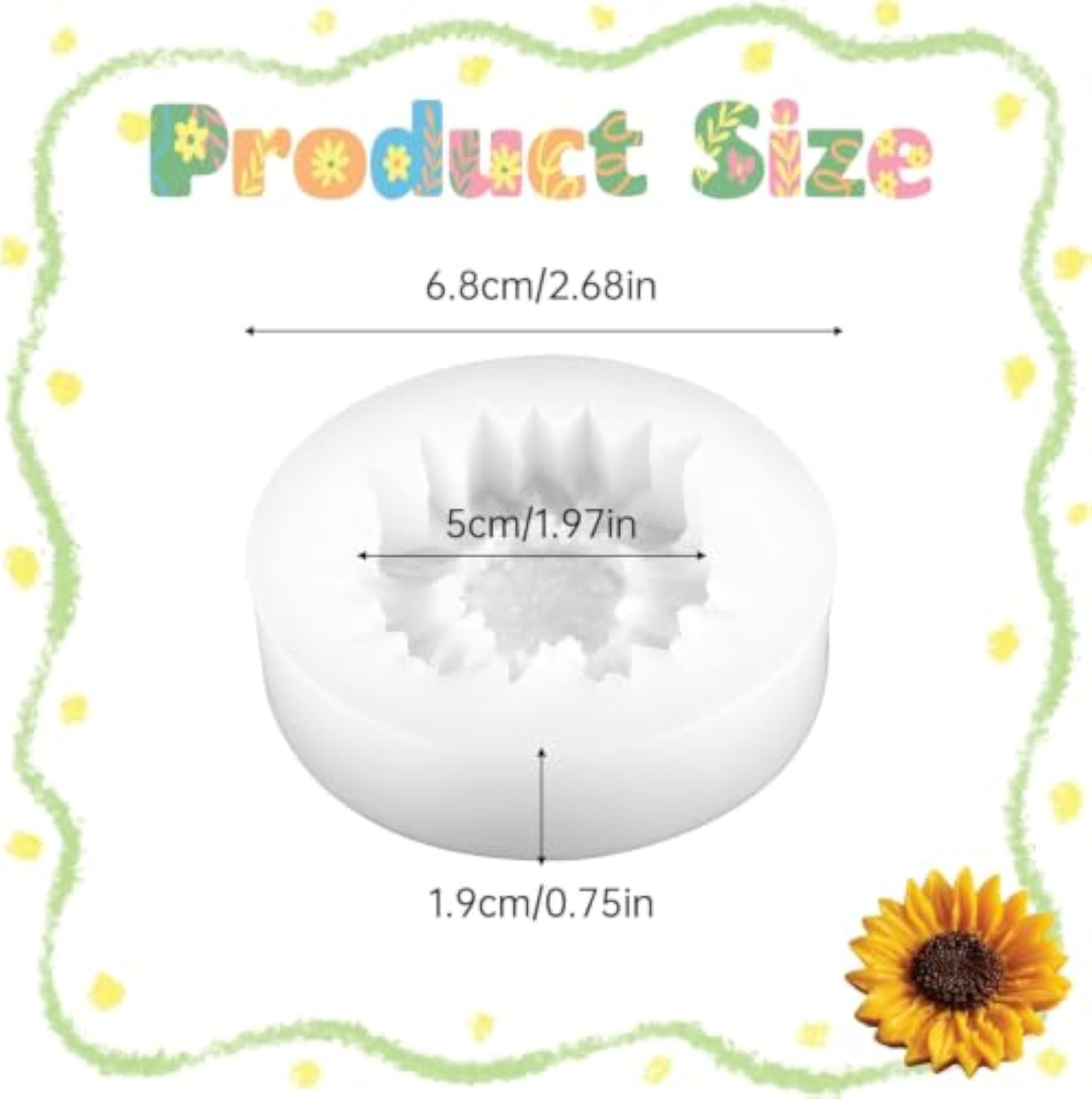 Sunflower Silicone Molds for DIY Tealight Candle Decoration