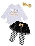 Baby Girl It's My 1st New Year Christmas Outfit Set (3-6 Months)