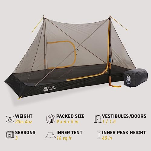 Carpa ultraligera Sierra Designs High Route 1P para camping miniatura 2
