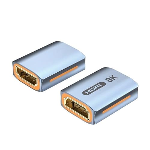 Watio Wave Adaptador HDMI - Adaptador de 8K, con Conector H/H, Alta Velocidad y diseño en Azul. Ideal para transmisión de Video de Alta definición.*