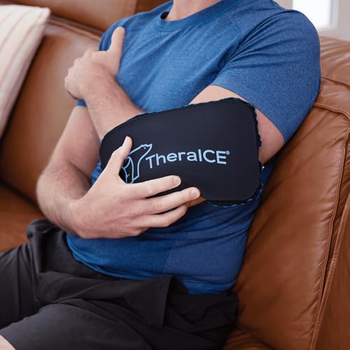 Image of TheraICE PROpack Ice Pack for Injuries, Reusable Soft Multipurpose Cold Gel Ice Pack for Muscular Back Pain, Shoulder, Hip, Knee - Flexible Cold Compress Wrap for Minor Aches & Pains - 5 x 8