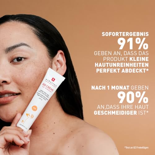 Erborian BB Creme mit Ginseng - Getönte Creme - Pflege mit \Babyhaut-Effekt\ - 5-in-1 koreanische Gesichtspflege mit LSF 20 - Nude - 40 ml