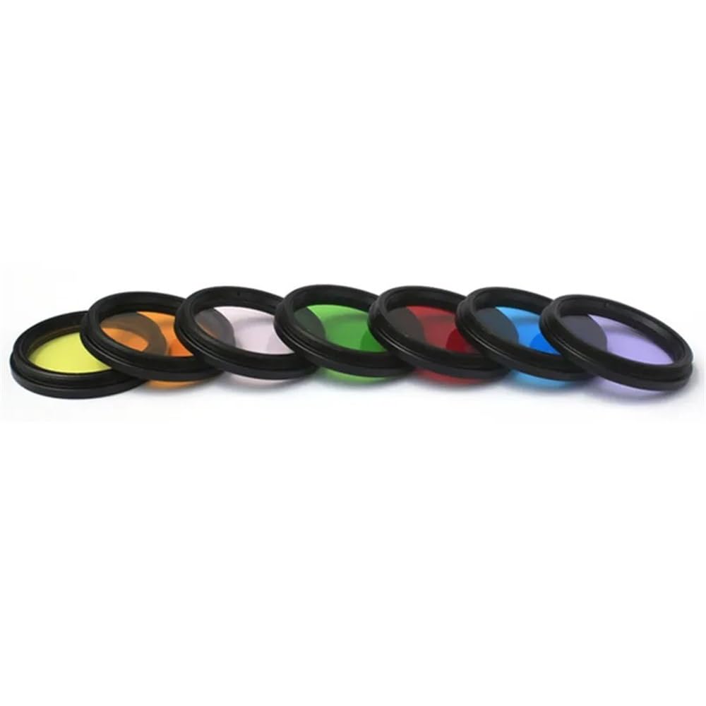Pièces détachées pour télescope astronomique Lot de 7 télescopes optiques M48 x 0,75 mm avec lentille Couleur 2 Pouces