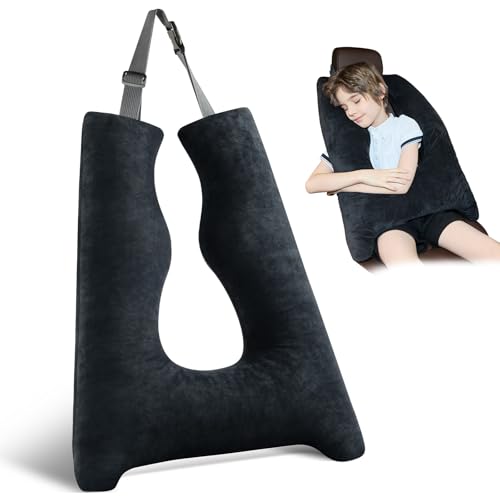 FAIORD Car Pillow for Kids Travel Pillow with Adjustable Strap, Kids Floor Pillows Cushions for Adults and Children to Support Head and Body Road Trip...