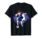 Dabbing Soccer Girl Bekleidung für Fußballspiele oder wenn Sie für ein Fußballmeisterschaftsturnier jubeln. Fußballkostüm für Fußballspieler, Fußballer, Torwart, Fußballtrainer und stolze australische Fußballfans. Holen Sie sich Ihre australische Nationalflagge Fußballkunst.