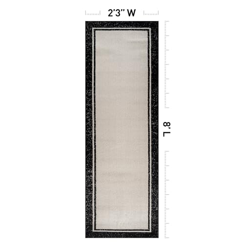 Tapete corredor moderno crema 2'2" x 8' miniatura 2