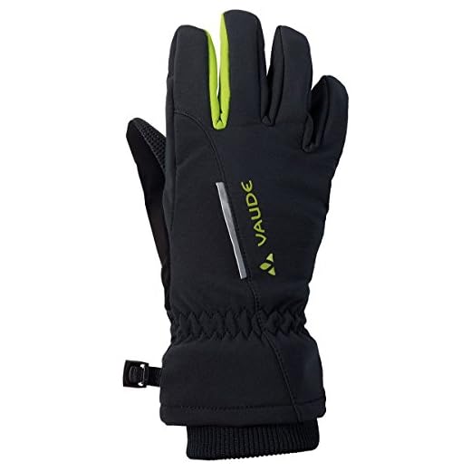 VAUDE Barn handskar Kids Softshell Gloves, black, 6, 059860100600