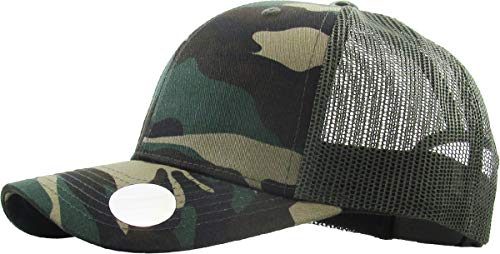 Image of Classic 6 Panel Cotton Twill Mesh Trucker Cap Hat Adjustable Snapback Hat