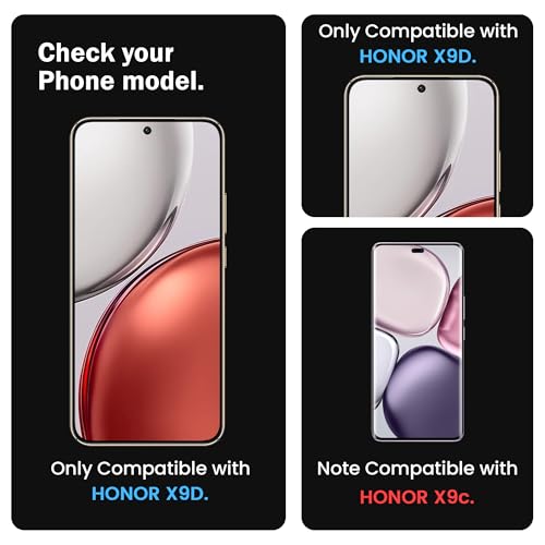 Image of ArmourPro Military Grade Gorilla Tempered Glass Screen Protector for Honor X9d 5G with Edge-to-Edge Protector Coverage, Cable Protector and Easy Installation kit (6.79 Inch)