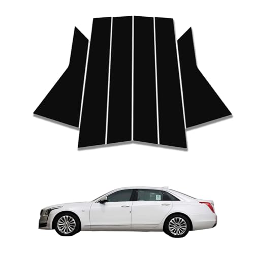 Glossy Piano Black B Pillar Covers