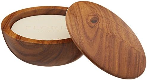 Floris London No.89 Shaving Soap In A Wooden Bowl, Rose, 3.4 Fl Oz