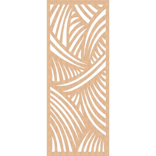 Image of Chester Decorative Pierced Fretwork Wood Wall Panels, 31 3 /8 inchW x 79 3 /8 inchH x 1 /4 inchT, Hickory