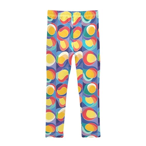 Seamless Tiles Portuguese Spanish Italian Kids Girl's Cotton Pants Comfortable High Waisted Athleisure Pants Gym2