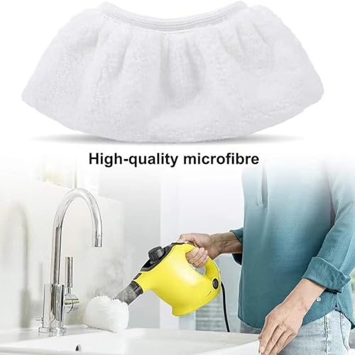 Jidyllic Dampfreiniger Mikrofaser Ersatztücher Set,4 Pcs Mikrofaser Handdüse Überzugsset Kompatibel für Dampfreiniger SC 2, SC 3, SC 4, SC 5, Handdampfreiniger Ersatztücher für Bad und Küche