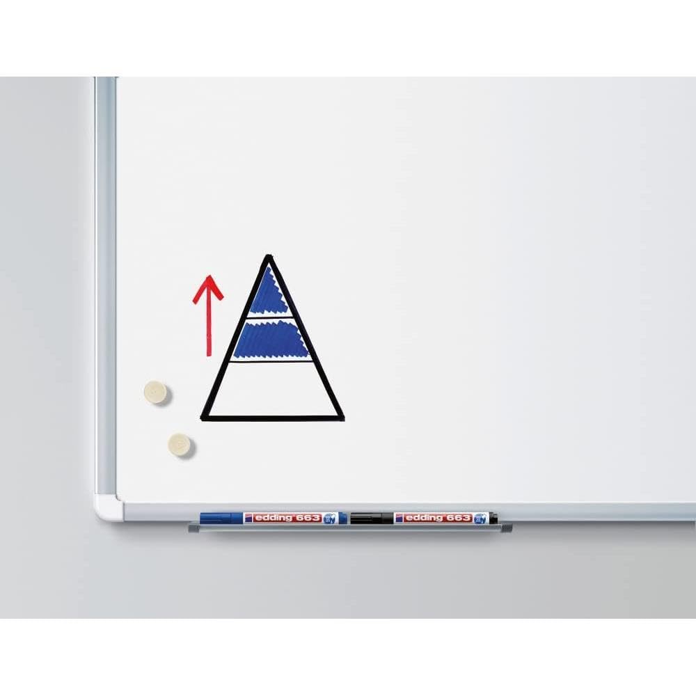 Edding 3 Packungen mit 4 Whiteboard-Markern 663, sortiert, 1-5 mm