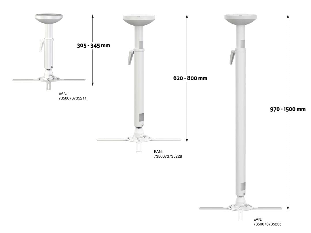 Multibrackets 5211 supporto per proiettore Soffitto Bianco