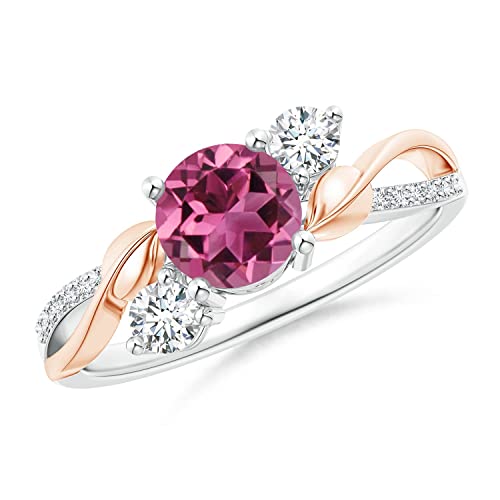 Angara Natural 0.45 Ct Pink Tourmaline...