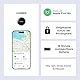 UGREEN FineTrack Mini kompatibel mit Apple Find My (nur iOS), 18 Monate Auswechselbare Batterie, Smarttag mit 80dB Piepton, Bluetooth Tracker für Rucksack, Schlüssel, Koffer, Reisepässe (2 Pack)
