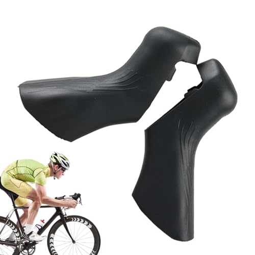 自転車ハンドルバーグリップ コンフォート,自転車ハンドルグリップ - 自転車ハンドルグリップポータブル超軽量バイクグリッププロテクター 2 個,105 ディレイラー防塵、傷防止シリコンバイクグリップ、ロードバイク用に適合