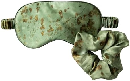 Silk & Willow 100% Pure Mulberry Silk Sleep Eye Mask & Hair Scrun...