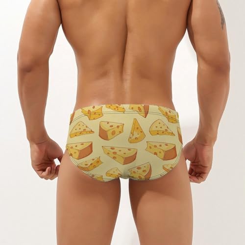 Cheese Slices Novelty Men's Brief Swimwear Pants Swimming Trunks Beach Shorts Underwear2