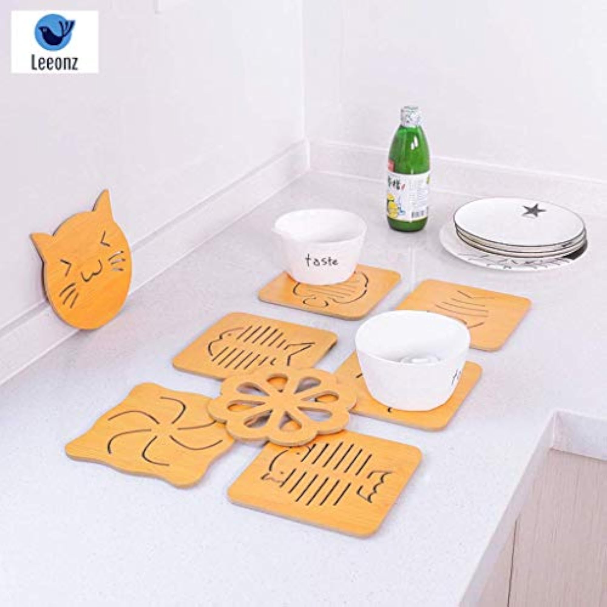 Coasters for Drinks, Multifunctional Round/Square Insulation Pad