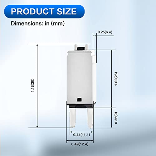 Jamgoer 25 Amp Manual Reset Circuit Breaker Dc 12/24V Atm Mini Blade Fuses For Automotive Marine Rv(10Pcs) #TOP1