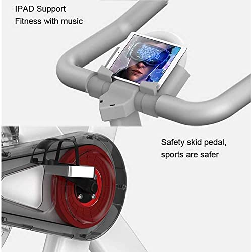 Image of Exercise Bike Belt Drive Indoor Cycling Bike Adjustable Stationary Bicycle Home Gym Bike for Workout Bikes Comfy Seat Cushion