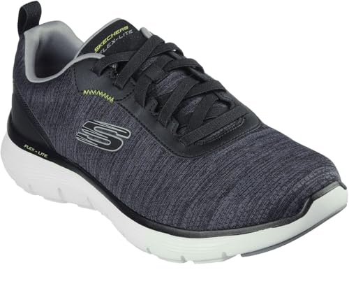 Skechers - Mens Flex Advantage 5.0 - Arlus Sneakers, Color Black/Lime, Size: 11 W US