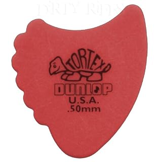 Lot de 12 médiators standards Dunlop Tortex pour guitare livrés dans une boîte de rangement pratique 0,5 mm rouges - Les Beatles, Paul McCartney, John Lennon, RIngo Starr, George Harrison