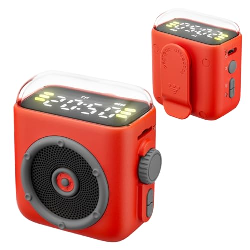 Altavoz portátil, reproductor de música magnético, clip de altavoces de computadora para estudio, dispositivo de audio fácil de usar, sonido compacto y portátil, accesorio de altavoz para coche