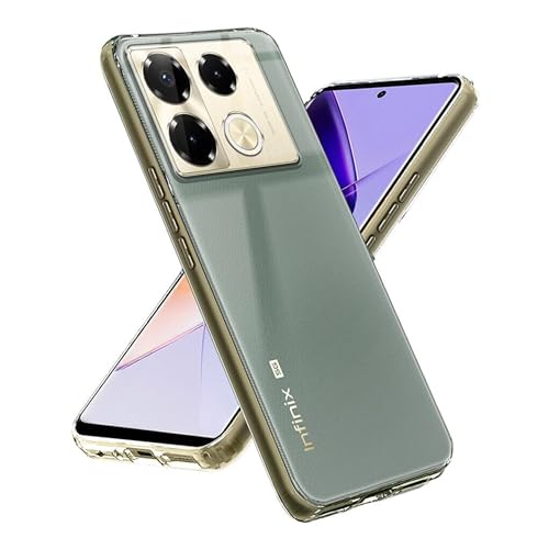 Image of Spazy Case Infinix Note 40 Pro Plus 5G Back Cover | Protective Soft Transparent Shockproof Hybrid Protection Back Case Cover for Infinix Note 40 Pro Plus 5G