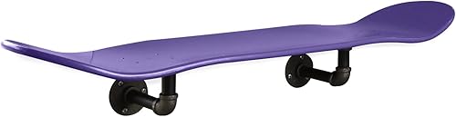 Estante flotante de plataforma de patineta de estilo industrial con sistema de montaje de tubería - Estantería de patinaje interior hecha a medida -