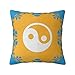 Funda De Cojínes 45x45cm Ying Yang 60 Funda De Cojín Hogar Decorativo Almohada para Sofá Dormitorio Sala Cama Hogar Coche Sillas