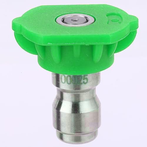 Homdox Pressure Washer Sprayer Nozzle Tip 1/4", Green 25