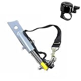 Blue Bird - Kranich - Kupplung Deichselfeder für Fahrradanhänger inkl. 1 x Fahrradklingel