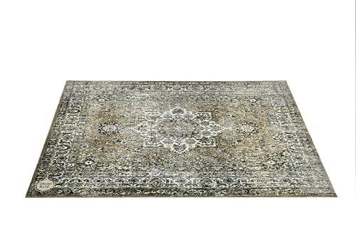 DRUMnBASE Vintage Persian Style Stage Rug, Non Slip Waterproof Rug for Stage or Studio Use to Reduce...