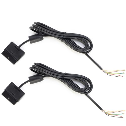 Image of 2pcs for ps1 ps2 Controller Repair Cable 8 pins Output Cord Wires for Replacement About 1.8M / 6FT